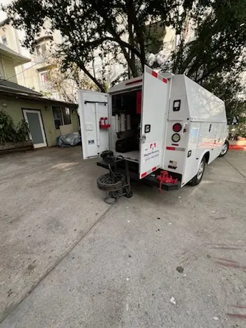 Magnet Plumbing service vehicle on-site for Water Heater Repair in Walter Heights