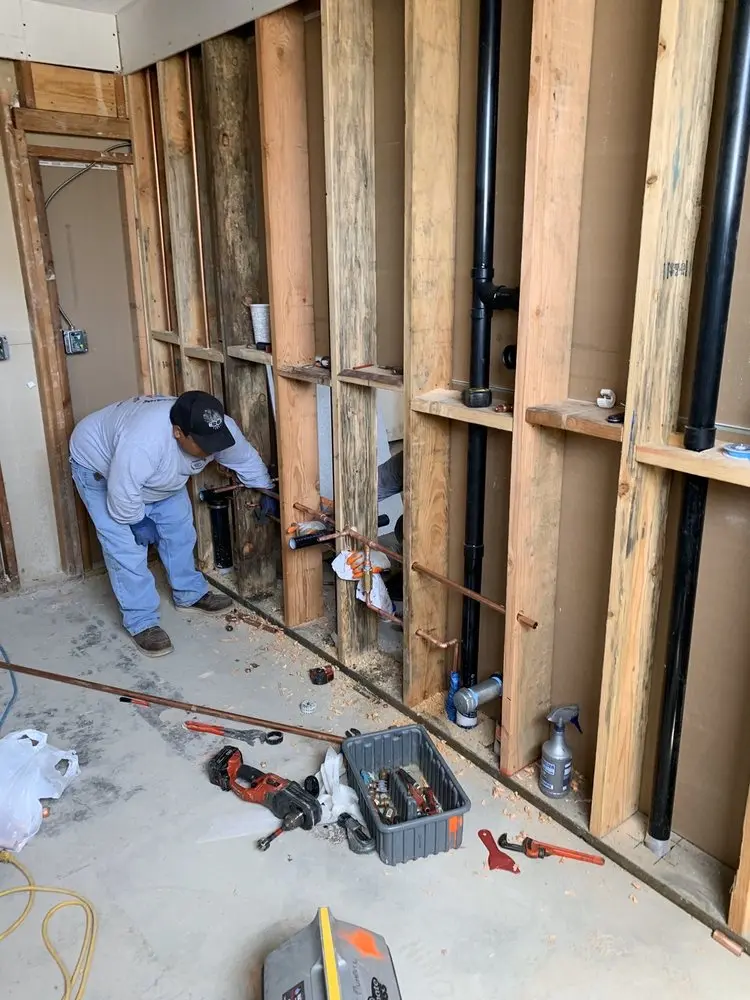 Commercial rough-in plumbing for Water Heater Replacement in Walter Heights